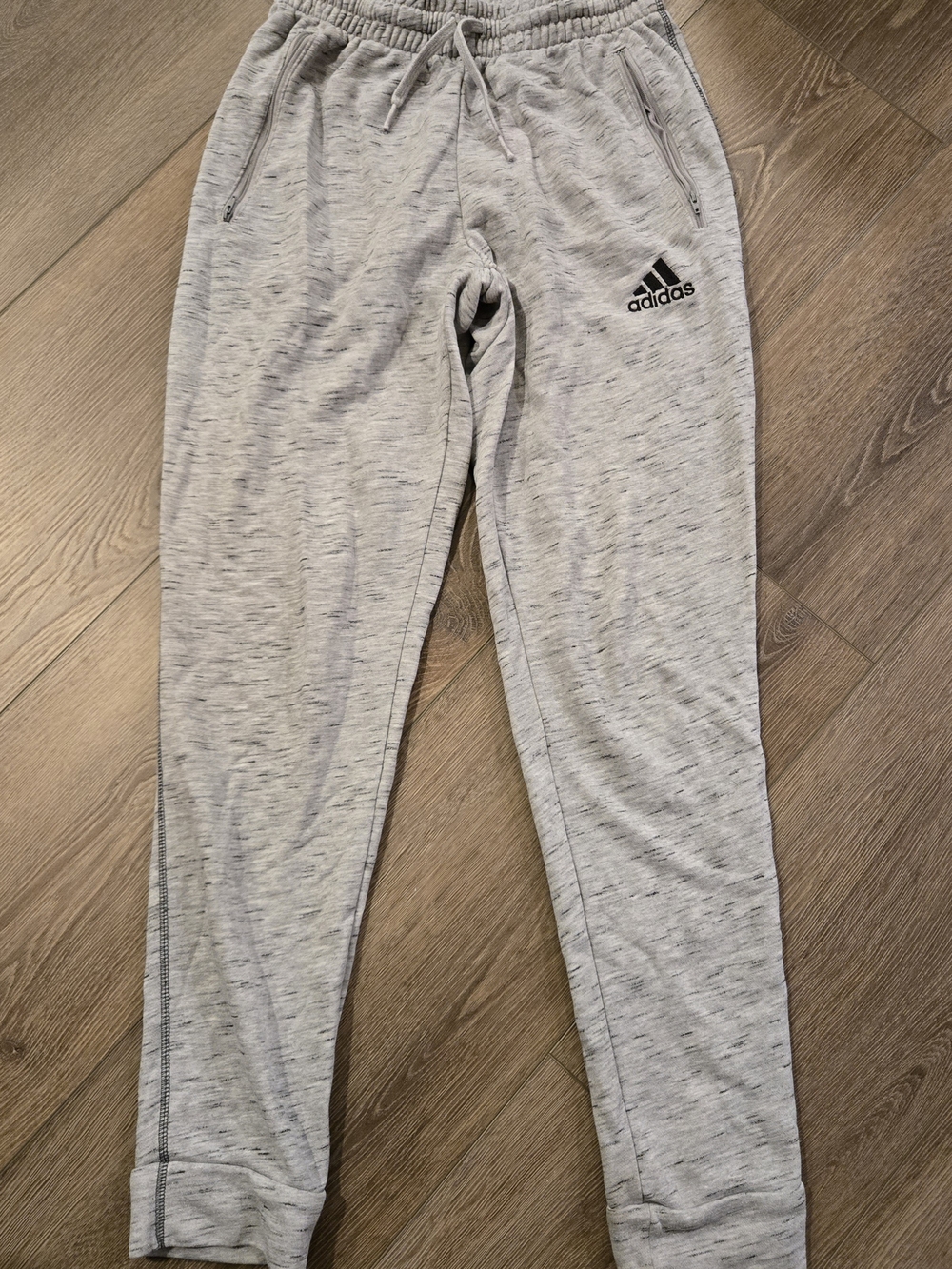 adidas Mens Heather Gray Jogger Sweatpants